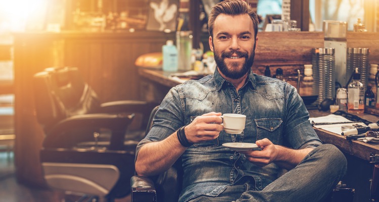 Kaffee beim Friseurbesuch