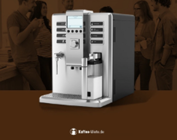 Auf dem Bild ist eine Table-Top-Maschine zu sehen. Dabei handelt es sich um ein handliches Kaffeevollautomaten-Modell, das auf der Küchentheke augestellt werden kann.